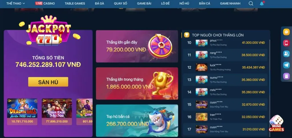 Trưng bày các trò chơi nổi bật của 88org